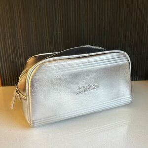 Jean Paul Gaultier Metallic Silver Cosmetic Pouch